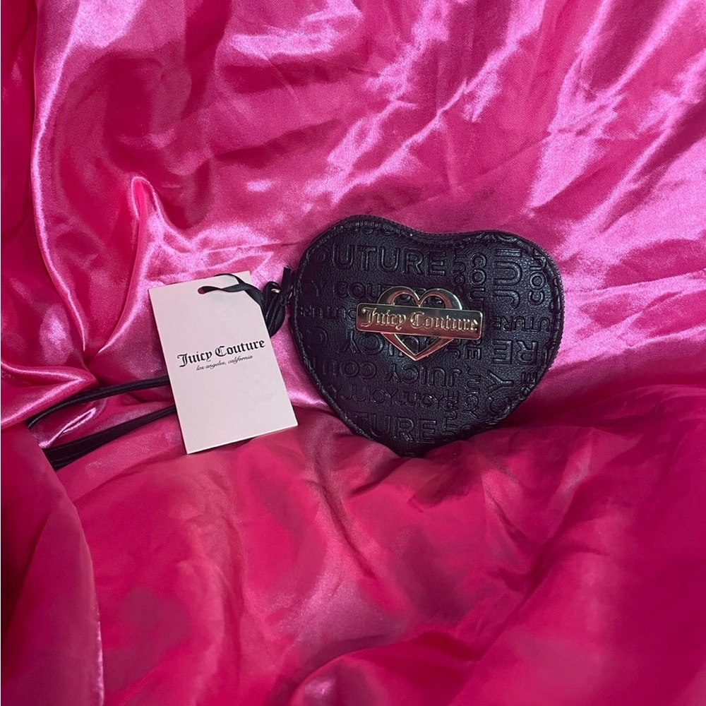 Juicy Couture Black Glam Heart Wallet